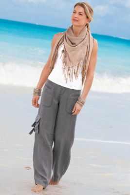 Petite Weekend Linen Pant