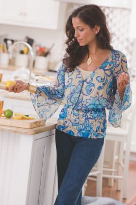Women's Silk Villa Top & Cami