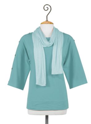 Left Bank Top and Scarf