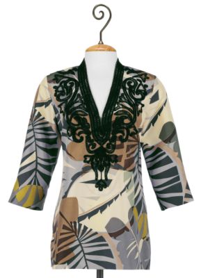 Petite Silk Fern Tunic