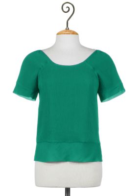 Silk Delphine Top