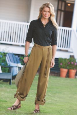 Womens Silk Regatta Pant