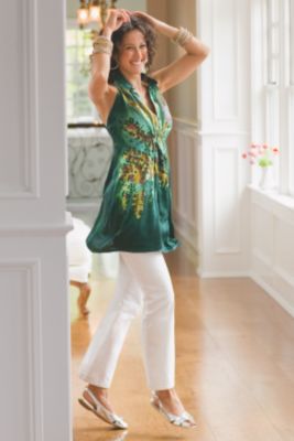 Silk Mandarin Top