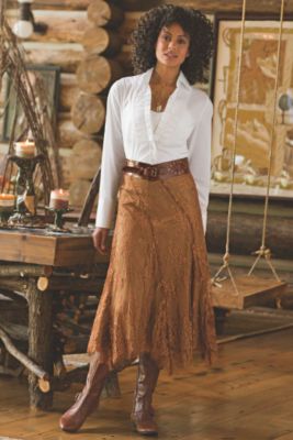 Petite Luxe Lace Skirt