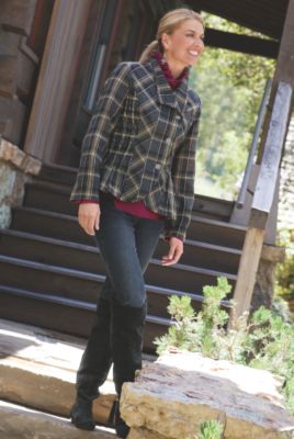 Plaid Riding Jacket
