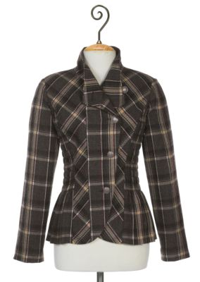 Women's Plaid Riding Jacket