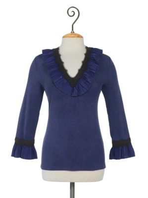 Silk Ruffle Tee