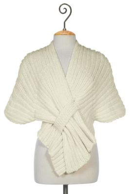 Women's Sweater Wrap I   White