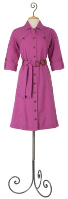 Gauze Shirt Dress - Pink