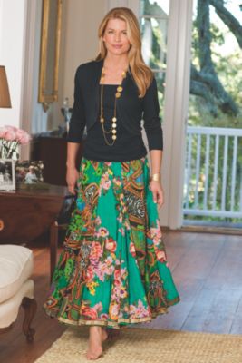 Floral Safari Skirt