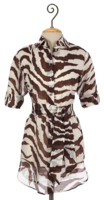 Plus Size Silk Out of Africa Shirt
