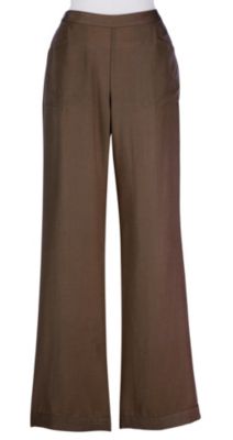 Women's Tencel Pull On Pant - Brown