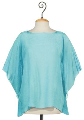 Haute Shoulder Top - Blue