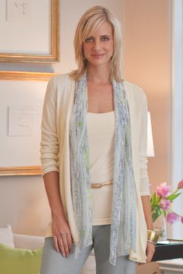 Petites Silk Trimmed Topper