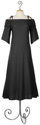 Tall Getaway Gauze Dress - Black