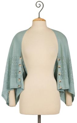 Pointelle Shrug - Blue