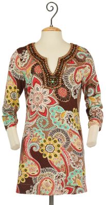 Fellini Paisley Plus Size Tunic