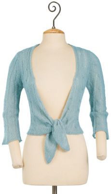 Chic Cable Shrug - Blue