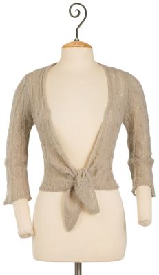 Chic Cable Shrug - White