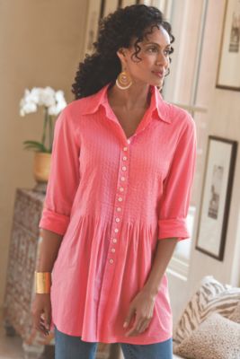 Pretty Pintuck Tunic