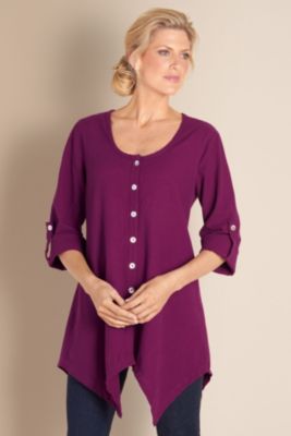 Women's Daniella Gauze Tunic - SUGAR PLUM