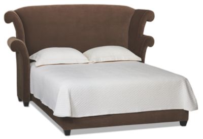 Wingback Upholstered Bed