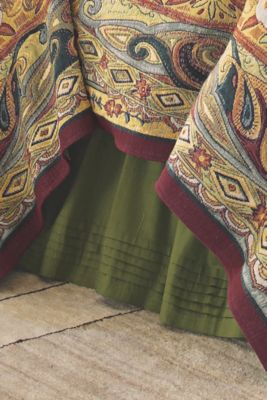 Silk Pintucked Bedskirt