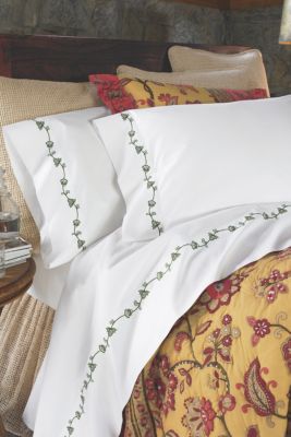 Loire Valley Embroidered Linen Set