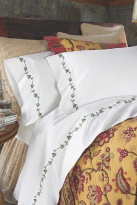 Loire Valley Embroidered Extra Pillowcase Pair