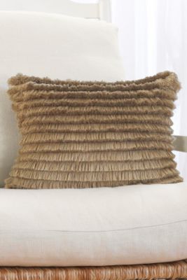 Tiered Fringe Accent Pillow