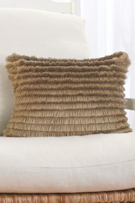 Tiered Fringe Accent Pillow