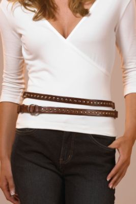 Double Wrap Studded Belt