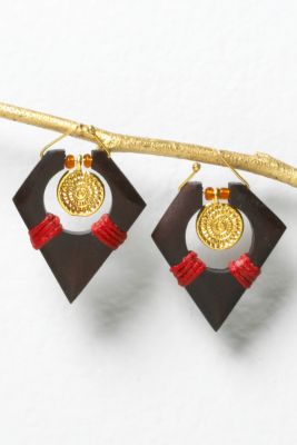 Safari Bone Bead Earring