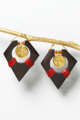 Safari Bone Bead Earring