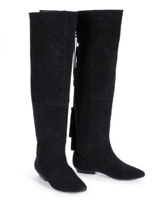 Suede Tassel Boot