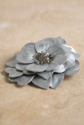 Metallic Flower Pins