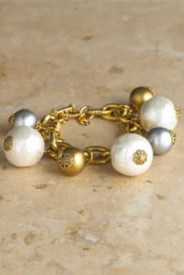 Silk Pearl Bracelet - Yellow