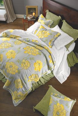 Peony Embroidered Comforter