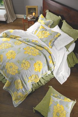 Peony Embroidered Comforter