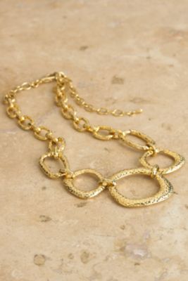 Hammered Gold Necklace