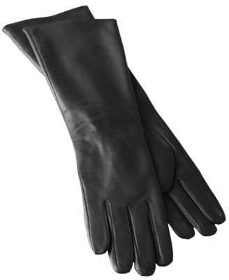 Leila Leather Gloves   Black