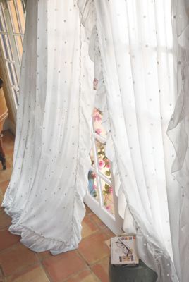 Dotted Voile Sheer Panel
