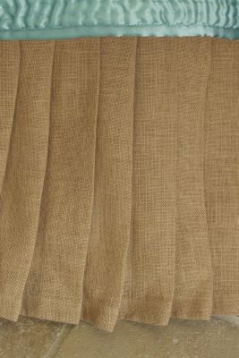 Pleated Jute Bedskirt