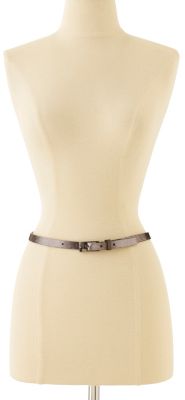 Gunmetal Skinny Belt