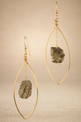 Pyrite Earring