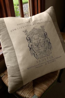 Parisian Flea Market Pillow