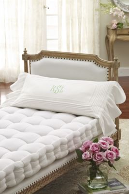 Lavinia Linen Bolster Pillow - White