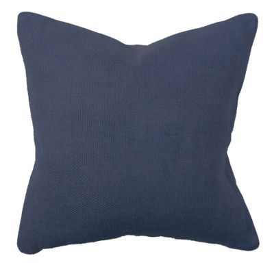 Willow Basket Weave Pillow - Blue