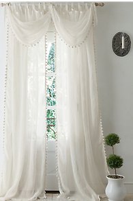 Pom Pom Linen Curtain