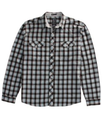 Men's Hitchens L/S Shirt - Brown Patterned